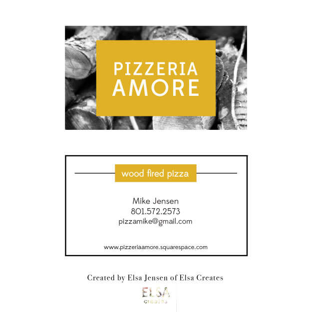 Elsa Jensen-Pizzeria Amore-Design-Business Cards-Graphic Design-Senior Project-BYU-Idaho